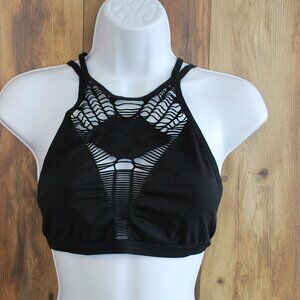 Poof Seamless Bra Cami Brallette Black Size M/L